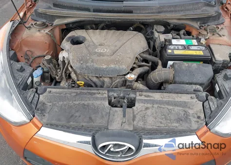 2013 Hyundai Veloster Base W/Black from USA, damaged, VIN KMHTC6AD8DU126660